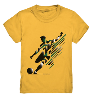 Dynamic Soccer Kick – Modernes Fußball-Design voller Energie - Kids Premium Shirt Bright Lights Arts