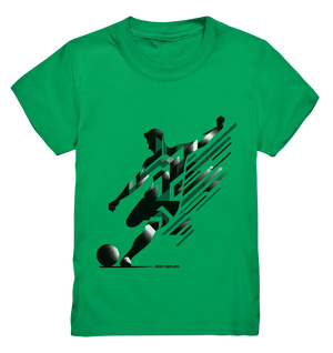 Dynamic Soccer Kick – Modernes Fußball-Design voller Energie - Kids Premium Shirt Bright Lights Arts