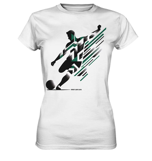Dynamic Soccer Kick – Modernes Fußball-Design voller Energie - Ladies Premium Shirt Bright Lights Arts
