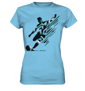 Dynamic Soccer Kick – Modernes Fußball-Design voller Energie - Ladies Premium Shirt Bright Lights Arts