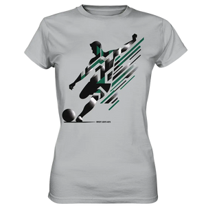 Dynamic Soccer Kick – Modernes Fußball-Design voller Energie - Ladies Premium Shirt Bright Lights Arts