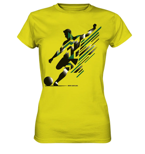 Dynamic Soccer Kick – Modernes Fußball-Design voller Energie - Ladies Premium Shirt Bright Lights Arts