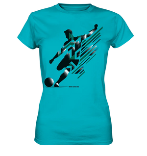 Dynamic Soccer Kick – Modernes Fußball-Design voller Energie - Ladies Premium Shirt Bright Lights Arts