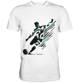 Dynamic Soccer Kick – Modernes Fußball-Design voller Energie - Premium Shirt Bright Lights Arts