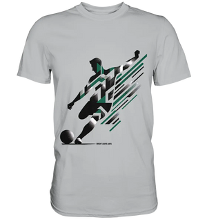 Dynamic Soccer Kick – Modernes Fußball-Design voller Energie - Premium Shirt Bright Lights Arts