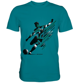 Dynamic Soccer Kick – Modernes Fußball-Design voller Energie - Premium Shirt Bright Lights Arts