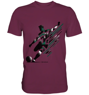 Dynamic Soccer Kick – Modernes Fußball-Design voller Energie - Premium Shirt Bright Lights Arts