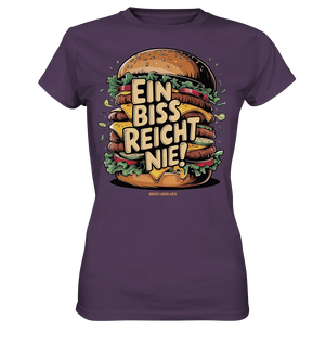 Ein Biss reicht nie – Der ultimative Burger - Ladies Premium Shirt Bright Lights Arts