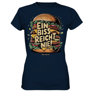 Ein Biss reicht nie – Der ultimative Burger - Ladies Premium Shirt Bright Lights Arts