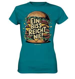 Ein Biss reicht nie – Der ultimative Burger - Ladies Premium Shirt Bright Lights Arts