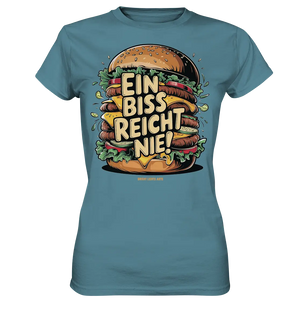 Ein Biss reicht nie – Der ultimative Burger - Ladies Premium Shirt Bright Lights Arts
