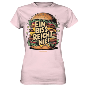 Ein Biss reicht nie – Der ultimative Burger - Ladies Premium Shirt Bright Lights Arts