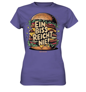 Ein Biss reicht nie – Der ultimative Burger - Ladies Premium Shirt Bright Lights Arts