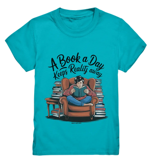 Ein Buch am Tag – Fantasie statt Realität - Kids Premium Shirt Bright Lights Arts