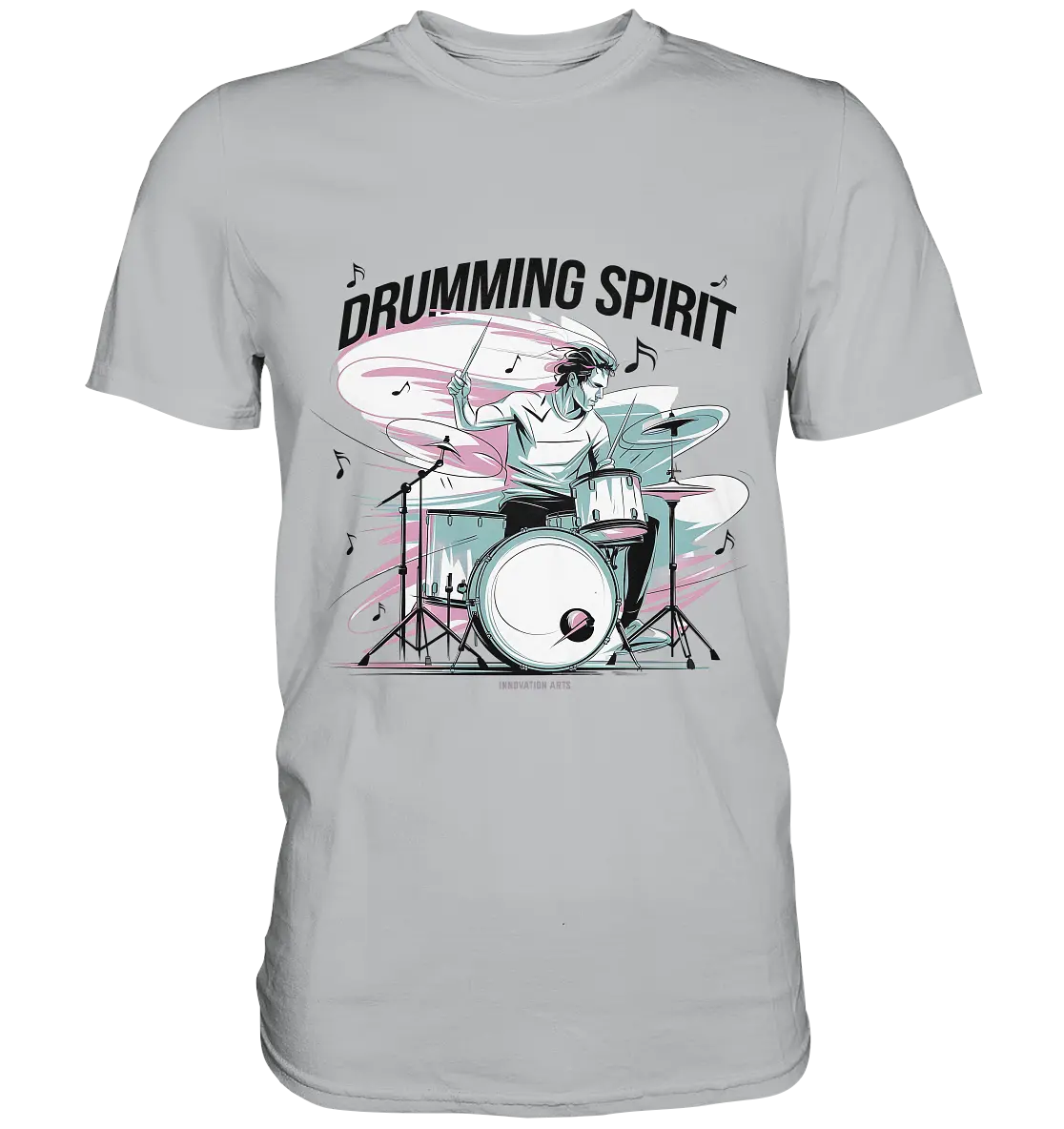 Energie am Schlagzeug - Premium Shirt Bright Lights Arts