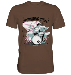 Energie am Schlagzeug - Premium Shirt Bright Lights Arts