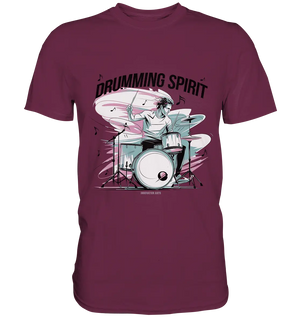Energie am Schlagzeug - Premium Shirt Bright Lights Arts