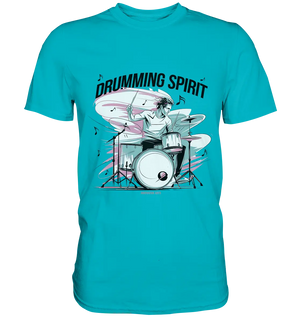 Energie am Schlagzeug - Premium Shirt Bright Lights Arts