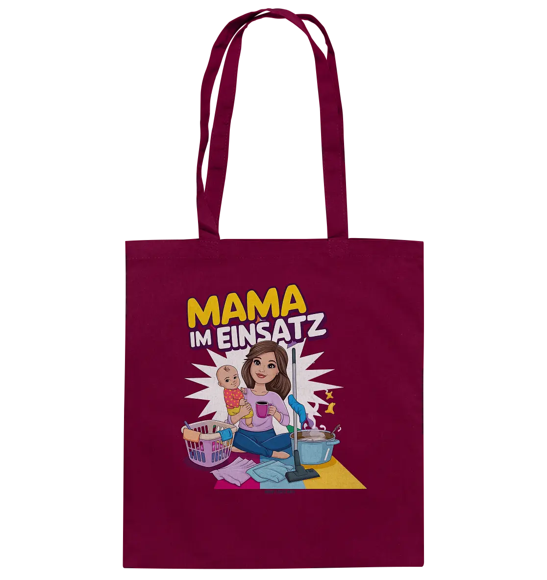 Erst Yoga, dann Kaffee Kopie - Baumwolltasche Bright Lights Arts