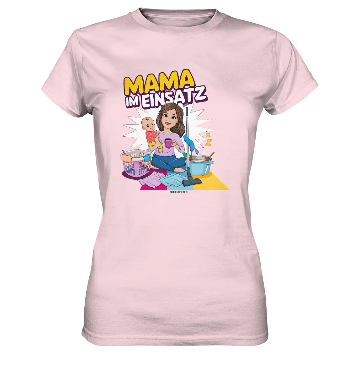 Erst Yoga, dann Kaffee Kopie - Ladies Premium Shirt Bright Lights Arts