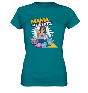 Erst Yoga, dann Kaffee Kopie - Ladies Premium Shirt Bright Lights Arts