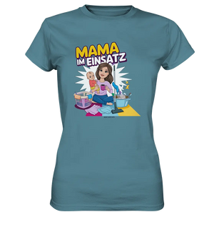 Erst Yoga, dann Kaffee Kopie - Ladies Premium Shirt Bright Lights Arts