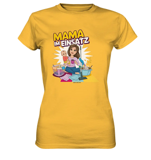 Erst Yoga, dann Kaffee Kopie - Ladies Premium Shirt Bright Lights Arts