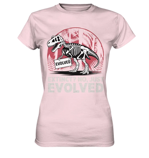 Extinct? No, Just Evolved - Dinosaurier & Evolution - Ladies Premium Shirt Bright Lights Arts