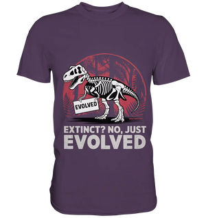 Extinct? No, Just Evolved - Dinosaurier & Evolution - Premium Shirt Bright Lights Arts