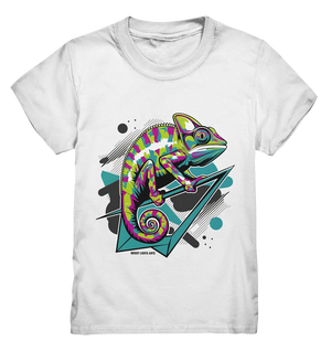 Farbenfrohes Chamäleon – Lebendige Tierillustration - Kids Premium Shirt Bright Lights Arts