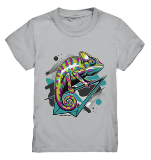 Farbenfrohes Chamäleon – Lebendige Tierillustration - Kids Premium Shirt Bright Lights Arts