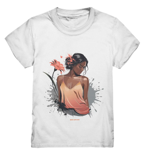 Farbige Eleganz – Stilvolle Frau in einer kreativen Komposition - Kids Premium Shirt Bright Lights Arts
