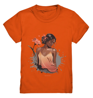 Farbige Eleganz – Stilvolle Frau in einer kreativen Komposition - Kids Premium Shirt Bright Lights Arts