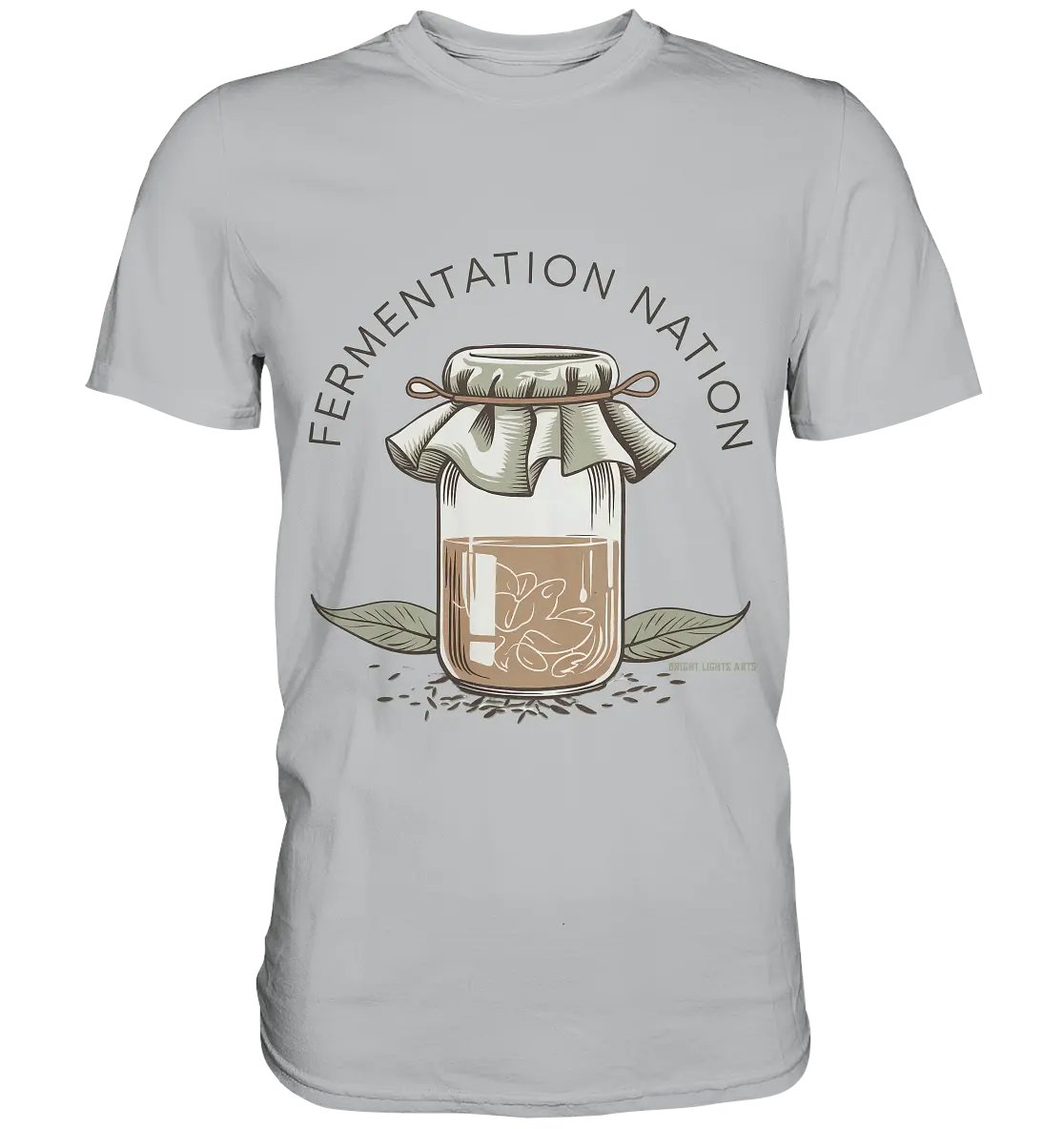 Fermentation Nation – Vintage Glasdesign - Premium Shirt Bright Lights Arts