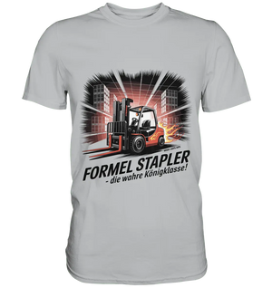 Formel Stapler – Die Königsklasse der Flurförderfahrzeuge - Premium Shirt - Bright Lights Arts