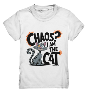 Frech und außergewöhnlich Cartoon Katze mit wildem Blick Ein humorvolles Design - Kids Premium Shirt Bright Lights Arts
