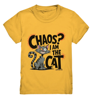 Frech und außergewöhnlich Cartoon Katze mit wildem Blick Ein humorvolles Design - Kids Premium Shirt Bright Lights Arts