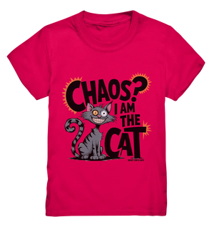 Frech und außergewöhnlich Cartoon Katze mit wildem Blick Ein humorvolles Design - Kids Premium Shirt Bright Lights Arts