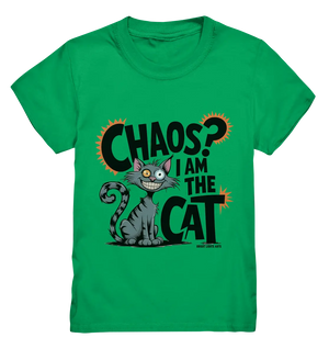 Frech und außergewöhnlich Cartoon Katze mit wildem Blick Ein humorvolles Design - Kids Premium Shirt Bright Lights Arts