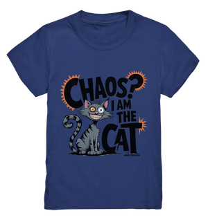 Frech und außergewöhnlich Cartoon Katze mit wildem Blick Ein humorvolles Design - Kids Premium Shirt Bright Lights Arts