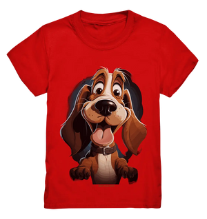 Frecher Hund – Charmantes Cartoon-Design mit Hund - Kids Premium Shirt Bright Lights Arts
