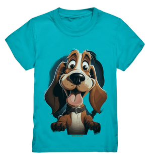 Frecher Hund – Charmantes Cartoon-Design mit Hund - Kids Premium Shirt Bright Lights Arts