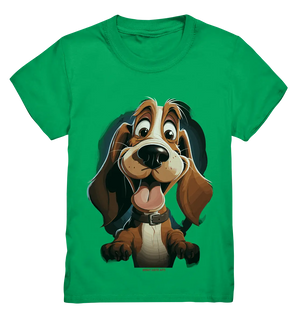 Frecher Hund – Charmantes Cartoon-Design mit Hund - Kids Premium Shirt Bright Lights Arts