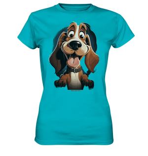 Frecher Hund – Charmantes Cartoon-Design mit Hund - Ladies Premium Shirt Bright Lights Arts