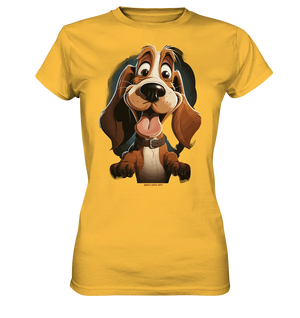 Frecher Hund – Charmantes Cartoon-Design mit Hund - Ladies Premium Shirt Bright Lights Arts