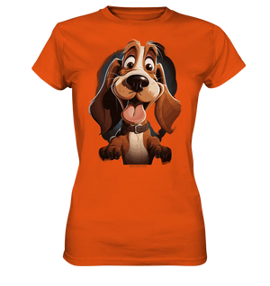 Frecher Hund – Charmantes Cartoon-Design mit Hund - Ladies Premium Shirt Bright Lights Arts