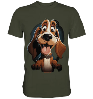 Frecher Hund – Charmantes Cartoon-Design mit Hund - Premium Shirt Bright Lights Arts