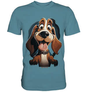 Frecher Hund – Charmantes Cartoon-Design mit Hund - Premium Shirt Bright Lights Arts