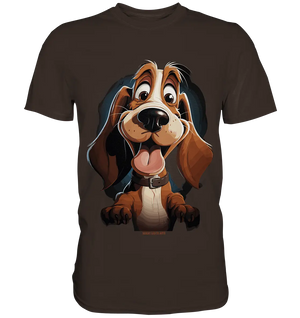 Frecher Hund – Charmantes Cartoon-Design mit Hund - Premium Shirt Bright Lights Arts