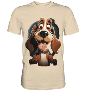 Frecher Hund – Charmantes Cartoon-Design mit Hund - Premium Shirt Bright Lights Arts